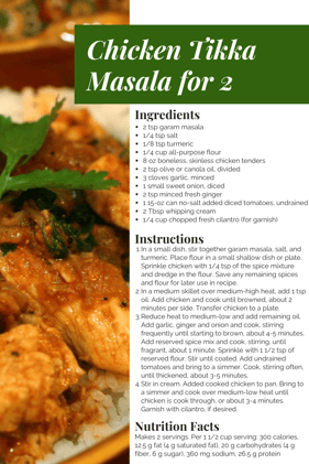 Chicken Tikka Masala for 2  (2)
