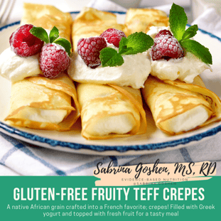 Gluten-Free Fruity Teff Crepes