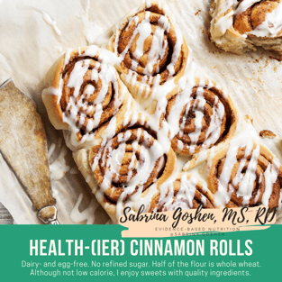 Health (ier) Cinnamon Rolls