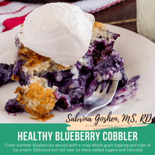 Healthy Blueberry Cobbler