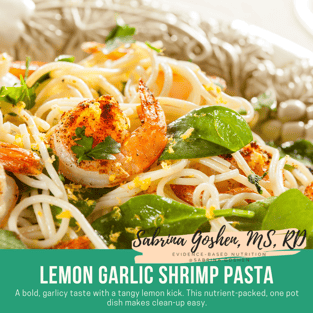 Lemon Garlic Shrimp Pasta