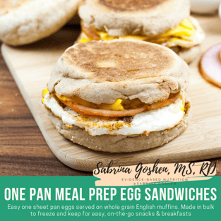 One Pan Meal Prep Egg Sandwiches