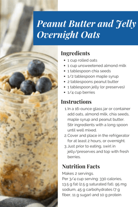 PB&J Overnight Oats
