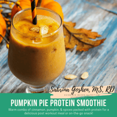 Pumpkin Pie Protein Smoothie
