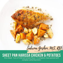 Sheet Pan Harissa ChxnPotatoes