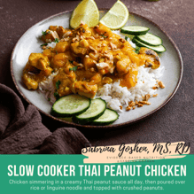 Slow cooker Thai Peanut Chicken