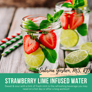 StrawberryLimeMintInfusedWater