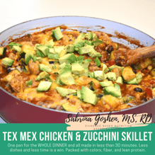 Tex Mex Chicken & Zucchini Skillet