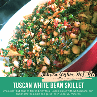 TuscanWhiteBeanSkillet