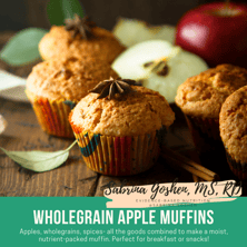 Wholegrain Apple Muffins